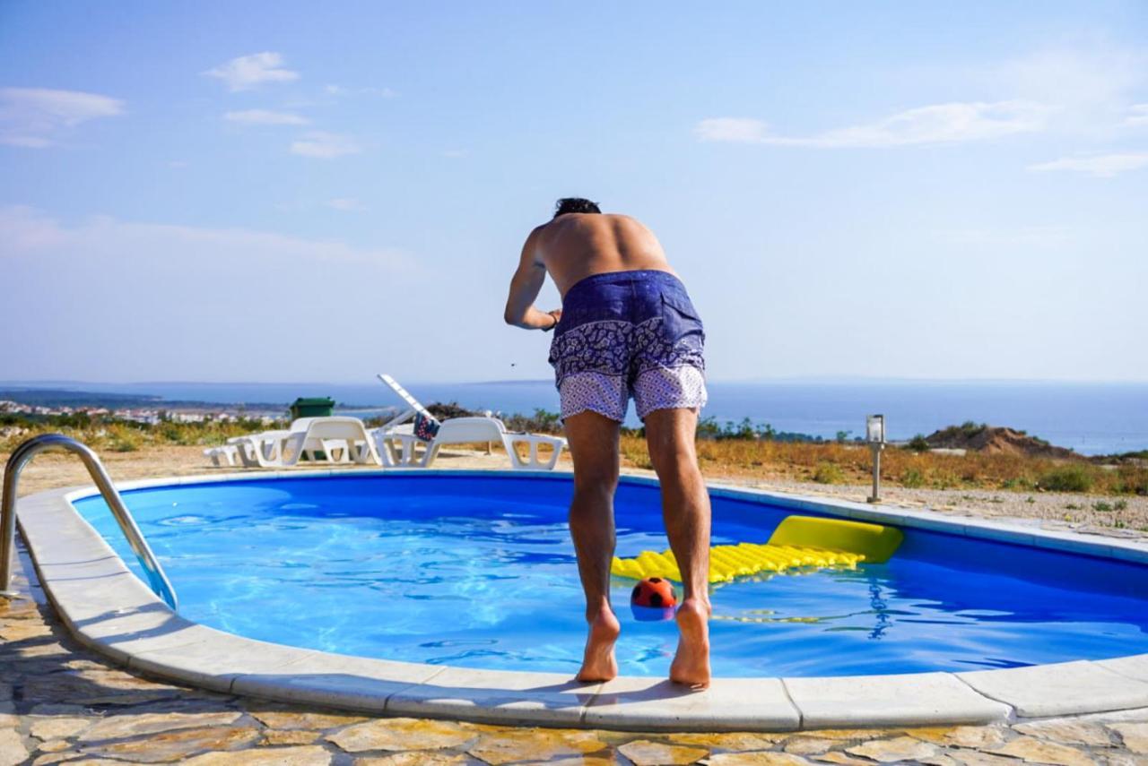 Beautiful Secluded Area Near Novalja Vacation House With Pool And Sea View Villa Lara Eksteriør billede