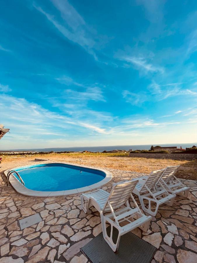 Beautiful Secluded Area Near Novalja Vacation House With Pool And Sea View Villa Lara Eksteriør billede